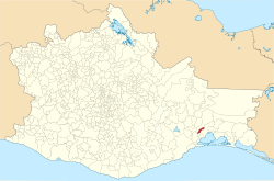 Mexico Oaxaca El Espinal location map